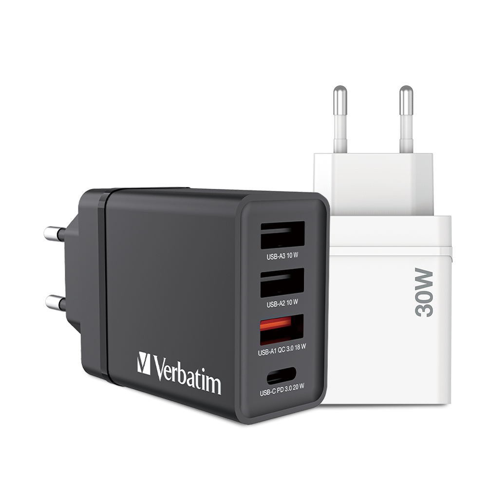 Chargeur USB mural 30 W 4 ports