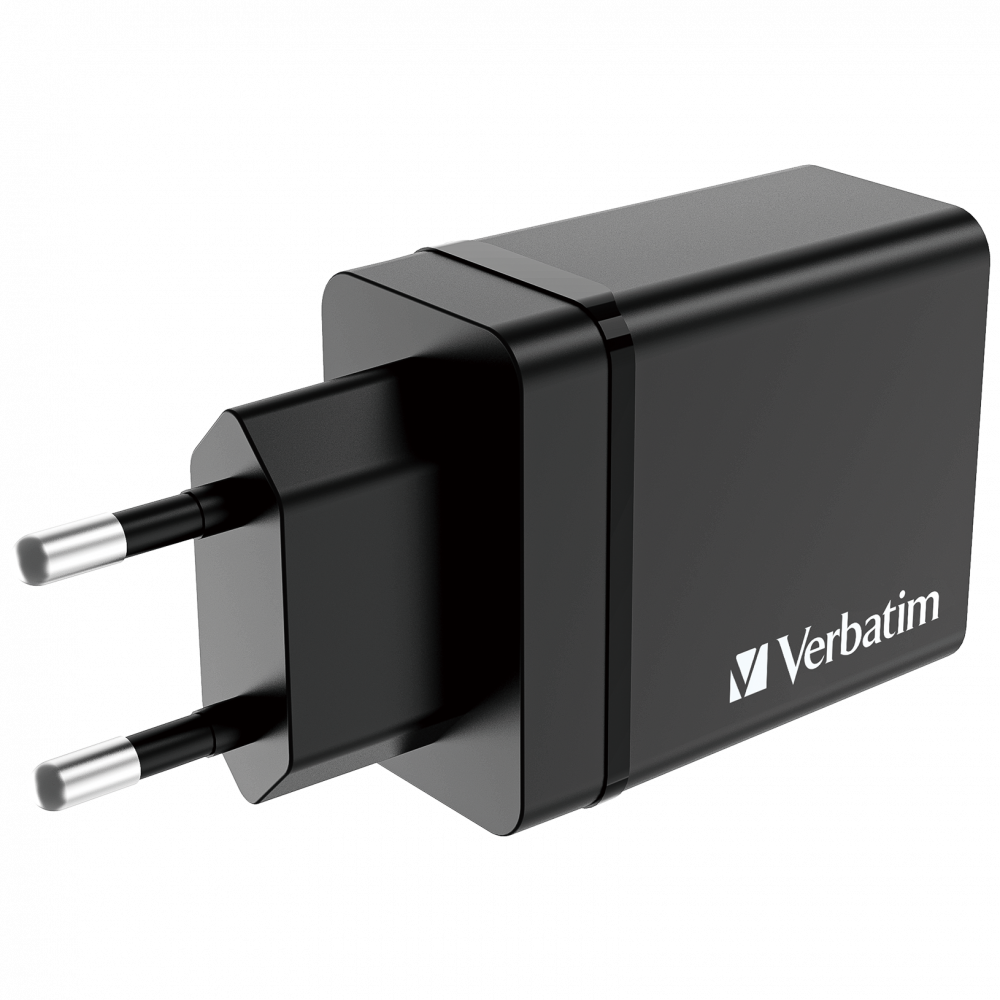 Caricabatteria da parete USB 4 porte 30 W - nero 1 x USB-C® PD 20 W / 1 x USB-A QC 3.0 / 2 x USB-A 10 W (UE)