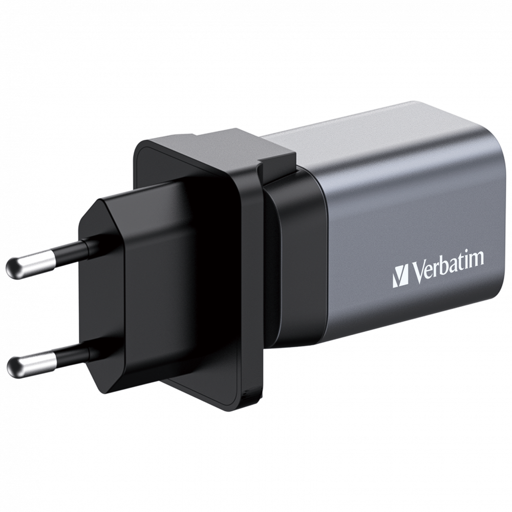 35 W GaN-väggladdare med 2 portar 1 x USB-C® PD 35 W / 1 x USB-A QC 3.0 (EU/UK/US)