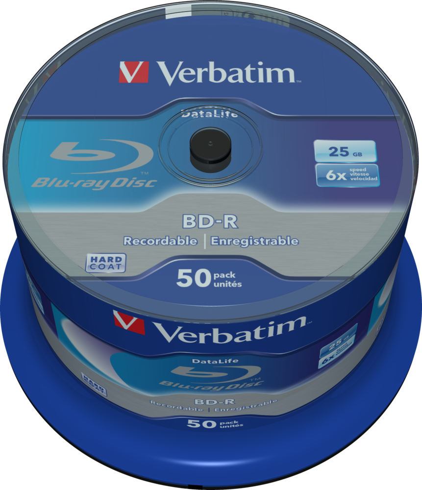 BD-R SL Datalife 25GB 6x 50 Pack Spindle
