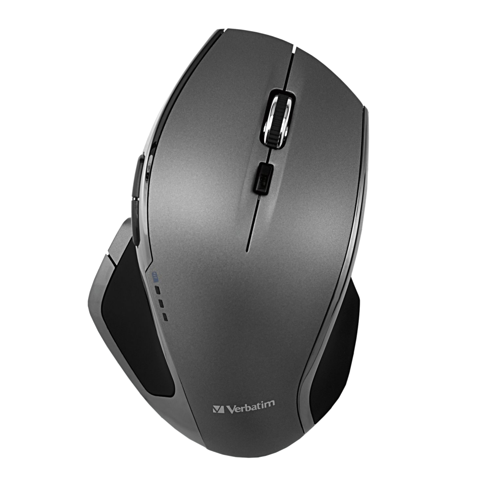 Mouse a 8 pulsanti wireless con LED blu Verbatim