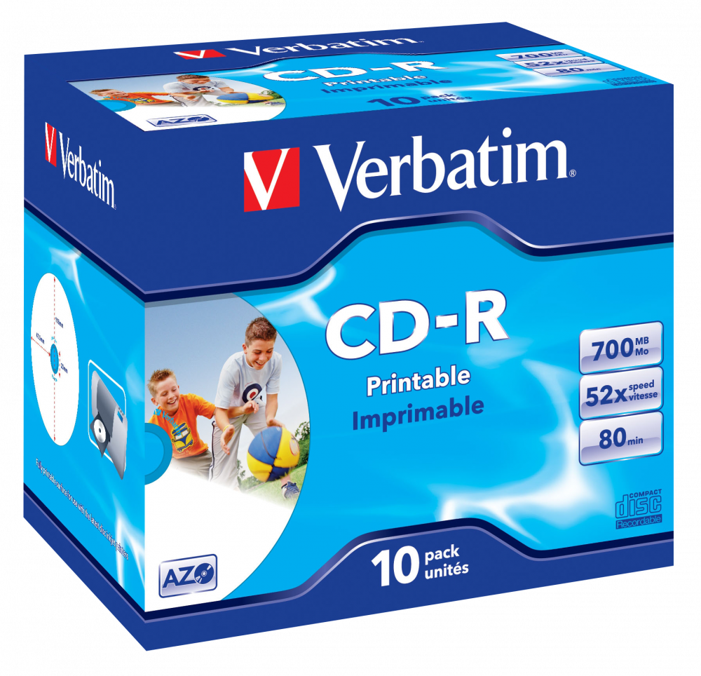 CD-R AZO Wide Inkjet Printable