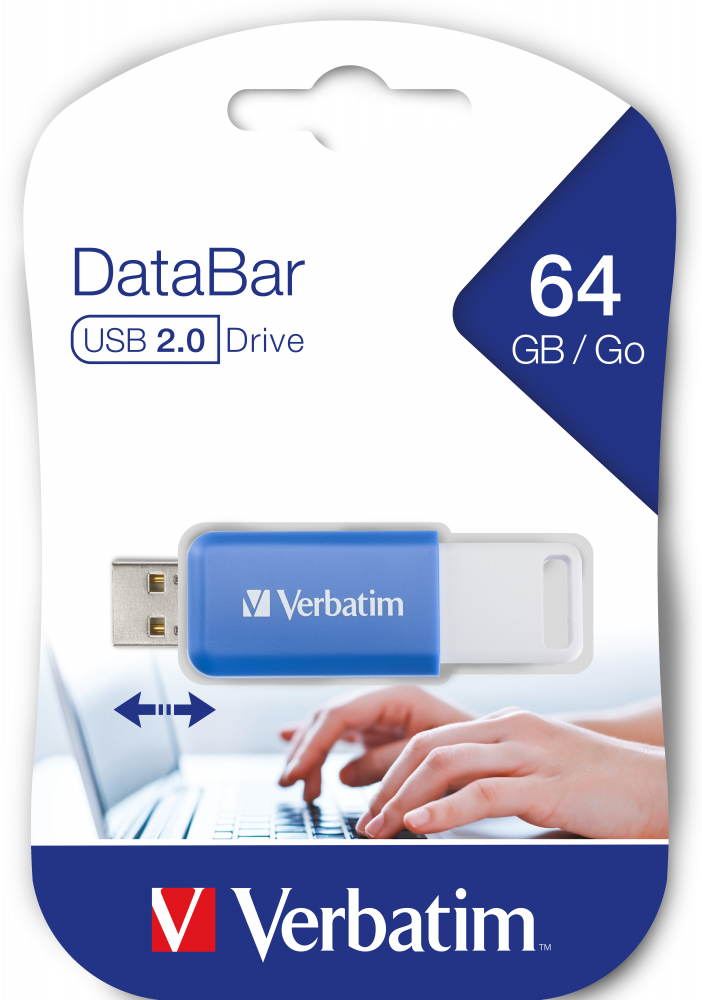 DataBar USB-enhet 64 GB blå