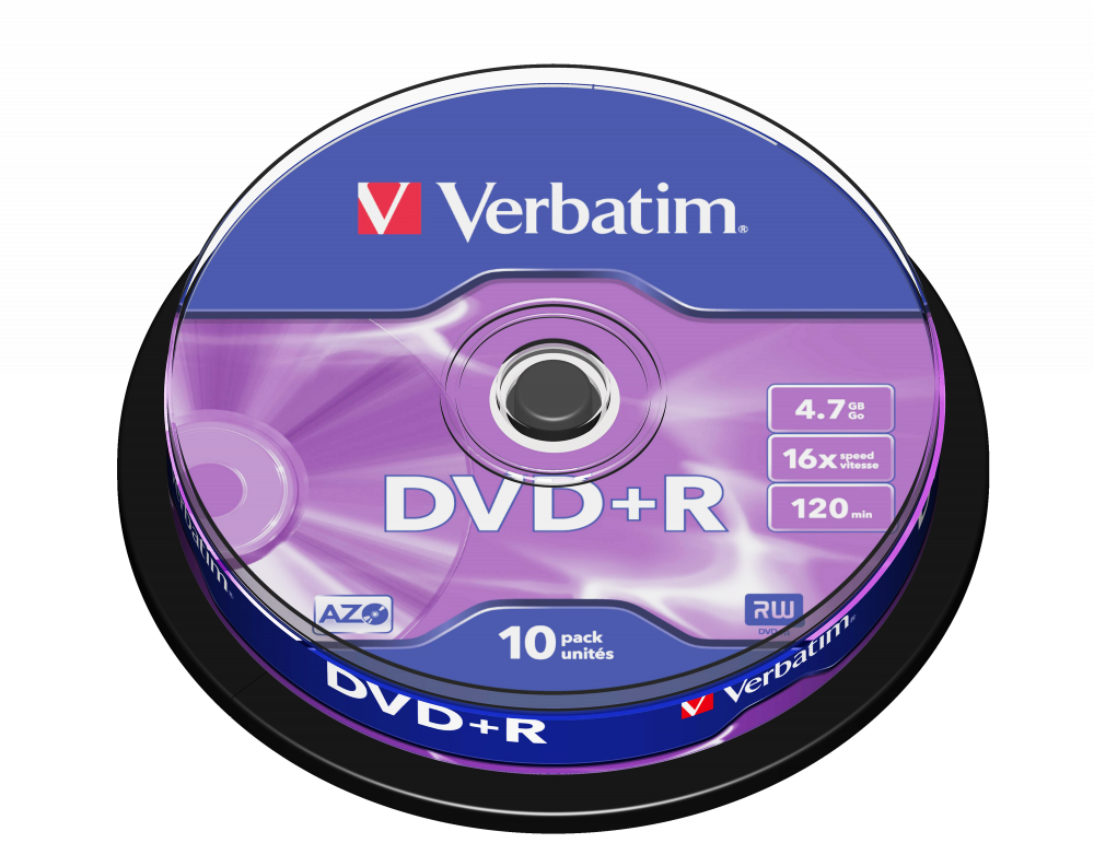 Buy DVD+R Matt Silver  Verbatim DVD Recordable & Rewritable Discs