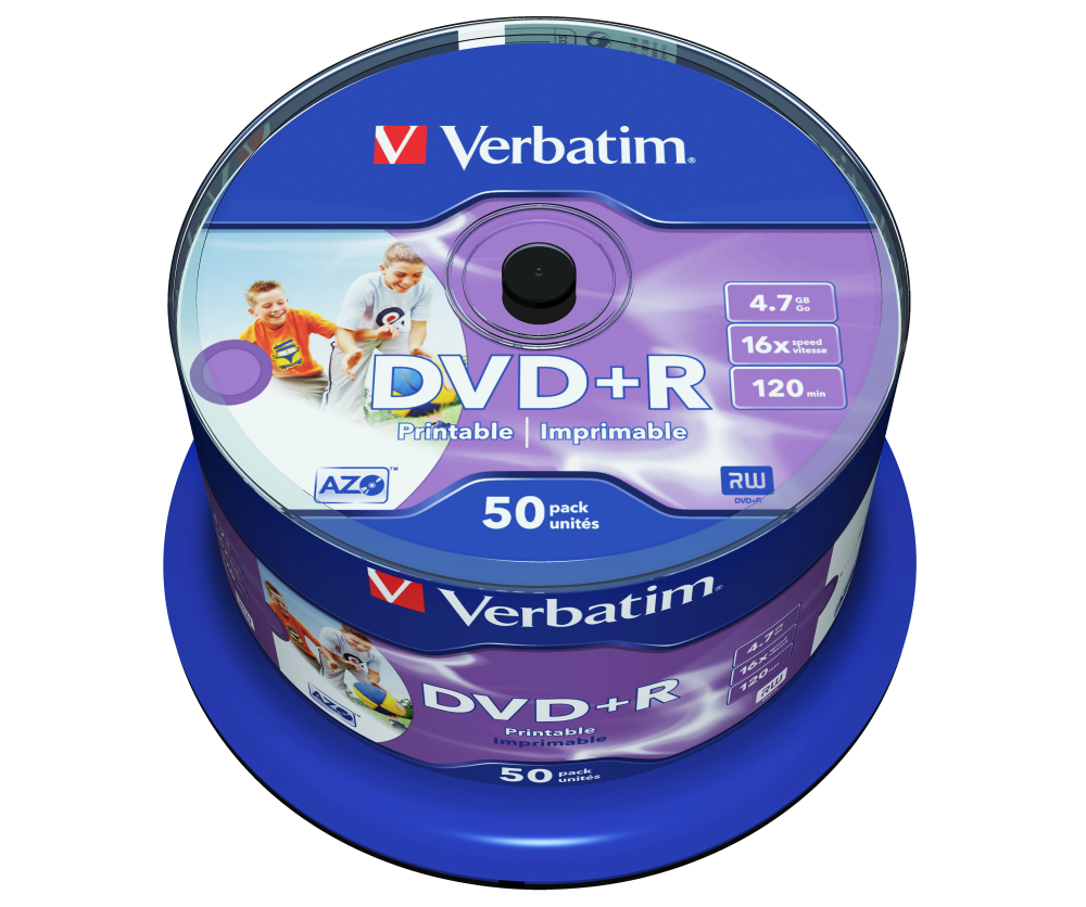 DVD+R Wide Inkjet Printable No ID Brand