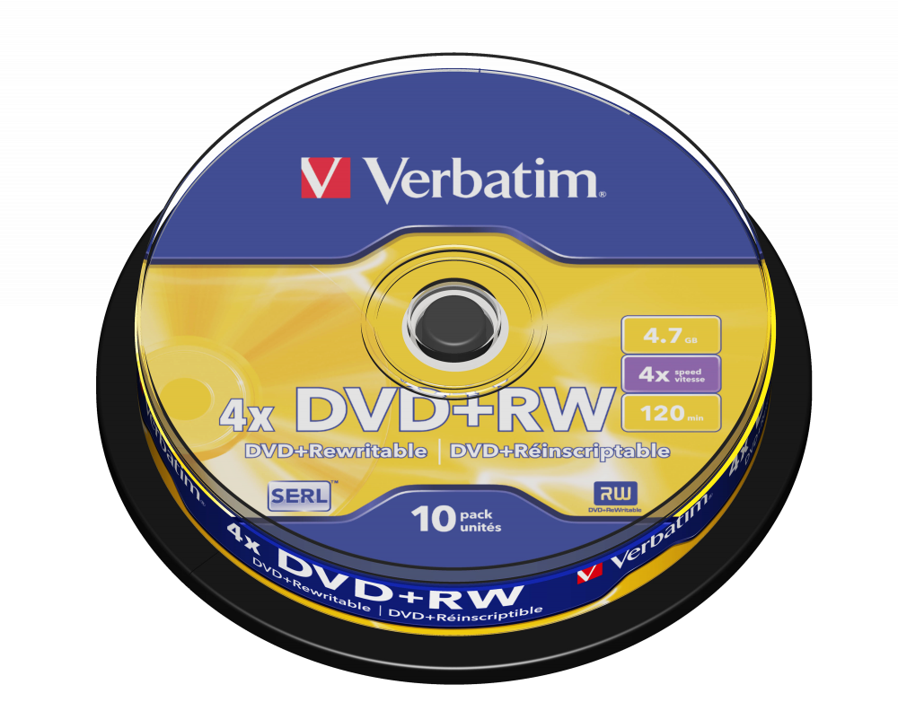 DVD+RW mat srebrni