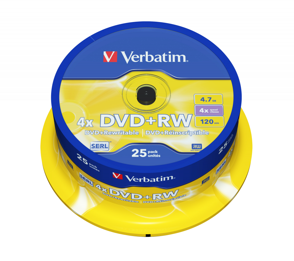 DVD+RW mat srebrni