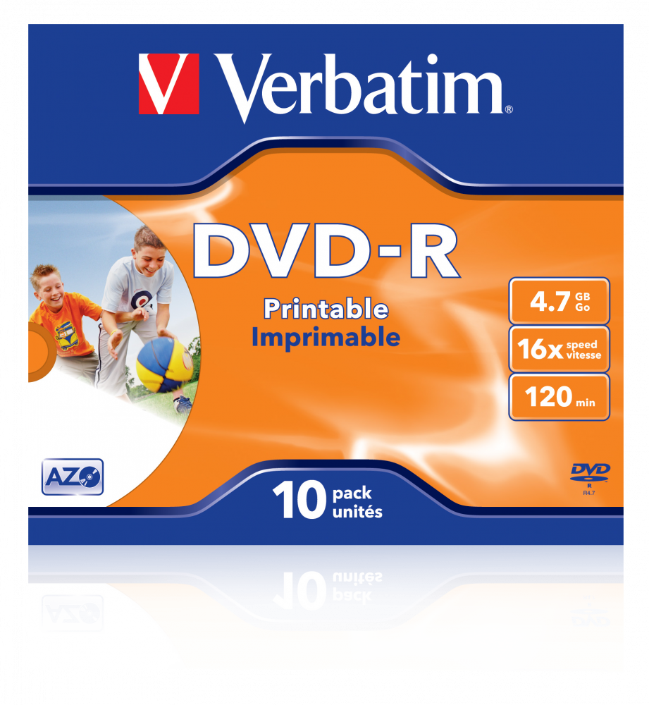 DVD-R Wide Inkjet Printable ID Brand