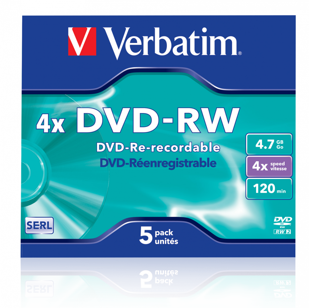 DVD+RW mat srebrni