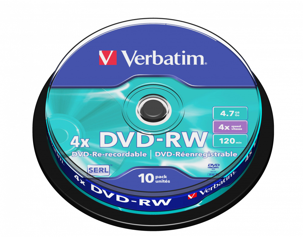 DVD+RW mat srebrni