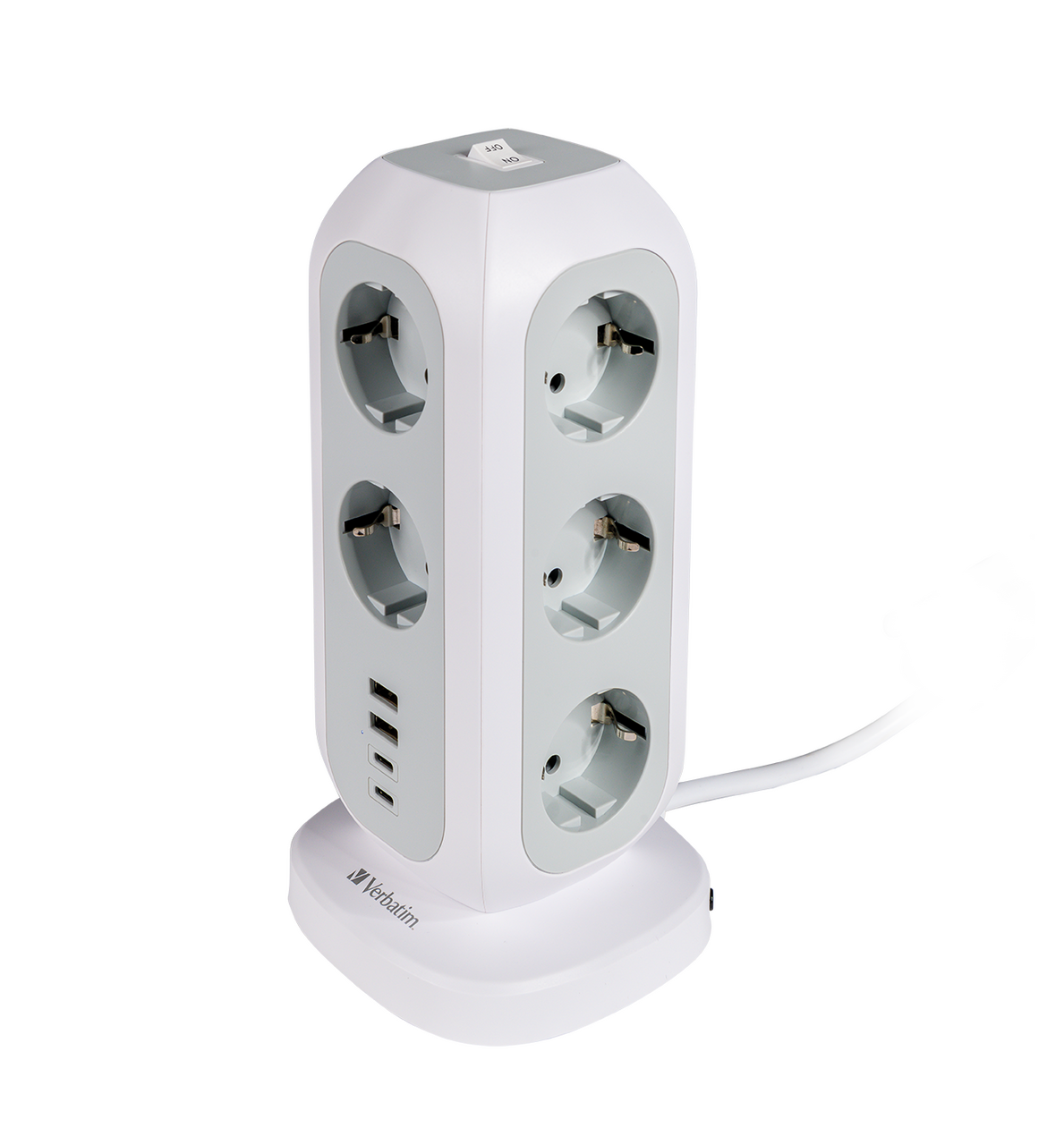 Napájecí věž EU Multi Plug s 11 zásuvkami, 2 x USB-C, 2 x USB-A