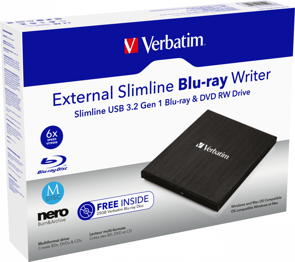 Externí Blu-ray Slimline