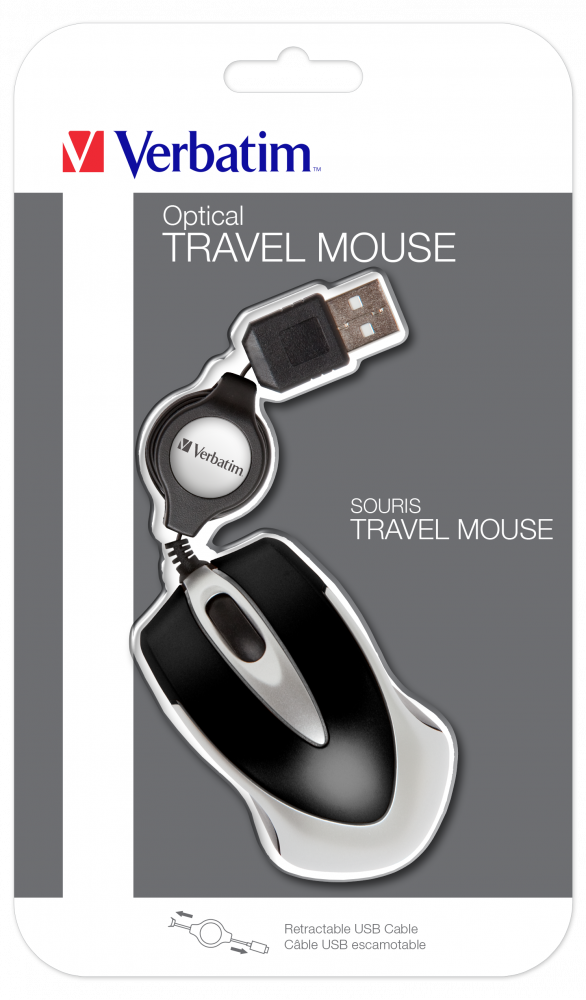 Souris optique de voyage Go Mini Noire