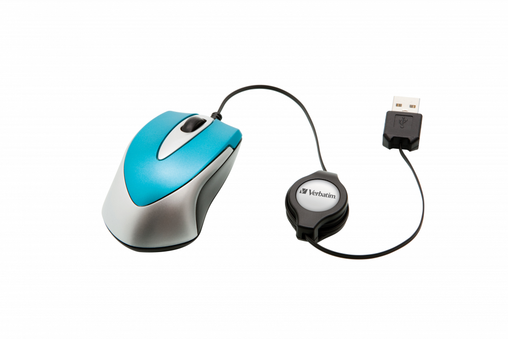 Go Mini Optical Travel Mouse - Caribbean Blue