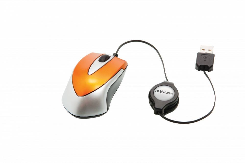 Go Mini Optical Travel Mouse – Volcanic Orange