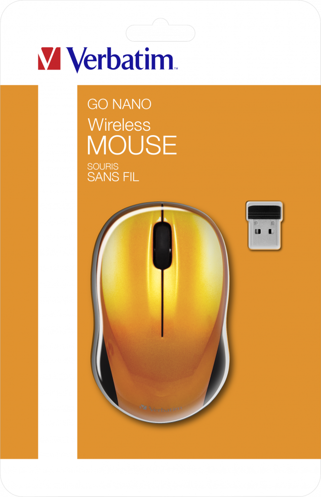 Souris sans fil GO NANO orange volcanique