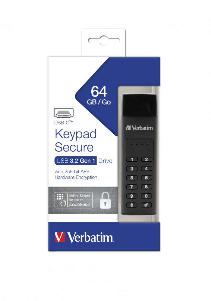 Keypad Secure Unidad USB-C de 64 GB