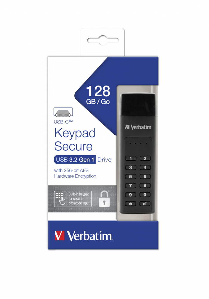 Keypad Secure Dysk 128 GB ze złączem USB-C