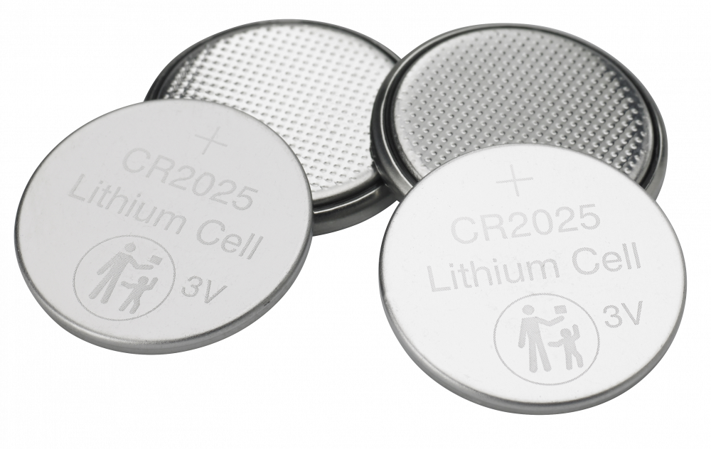 CR2025 Литиевые батареи, 3 В (4 шт. в упаковке)