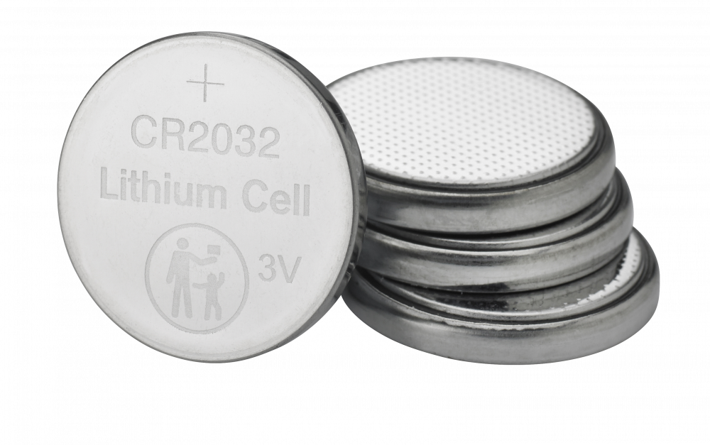 CR2032 Pilas planas de litio 3 V (paquete de 4)