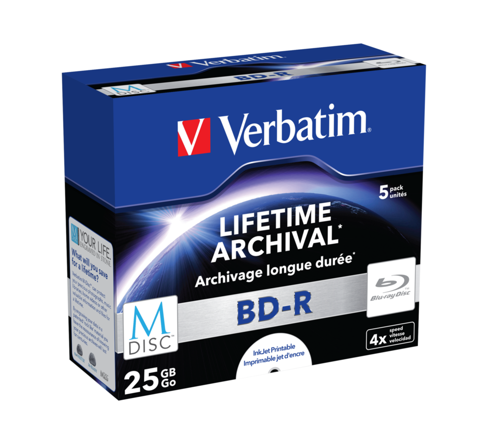 Verbatim MDISC BD-R 5 Pack Jewel Case