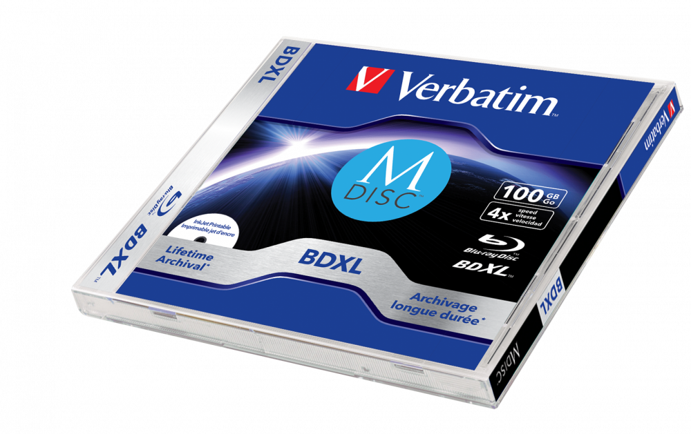 Verbatim MDISC Lifetime archival BDXL 100GB - paquete de 1 en caja Jewel