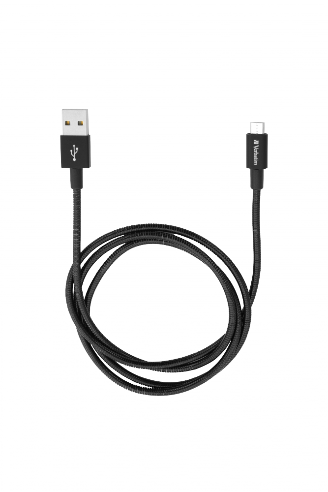 Cavo Sync 'n' Charge Micro USB Acciaio inossidabile color NERO