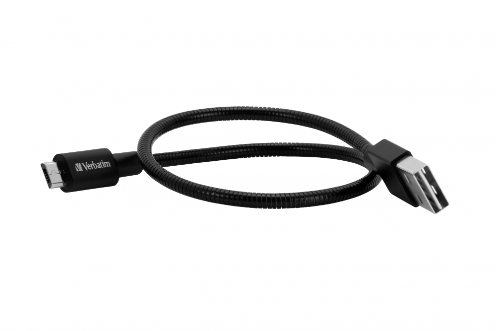 Verbatim micro-USB-kabel för synkronisering och laddning 30 cm svart