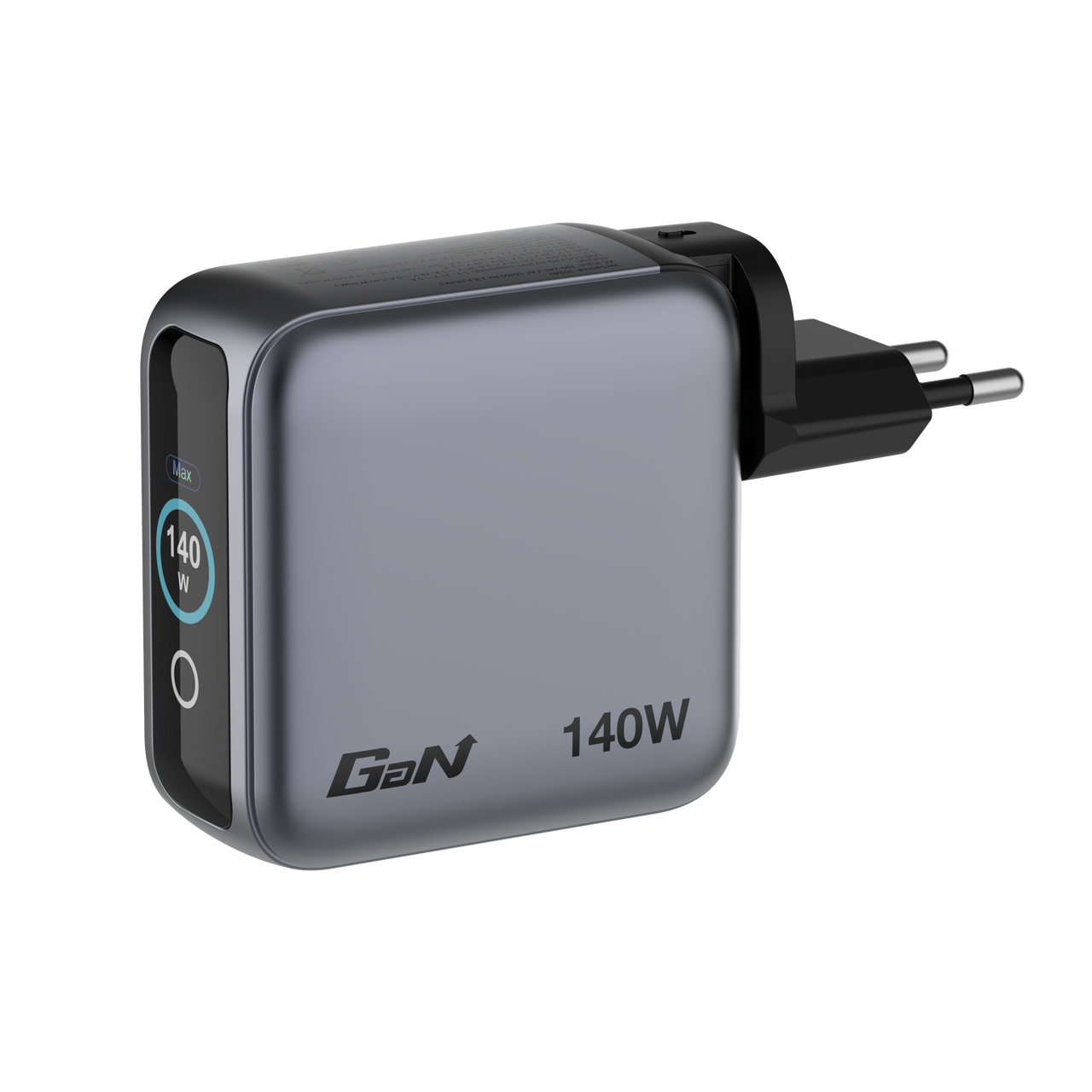 Mini cargador GaN con pantalla 140W 4 puertos