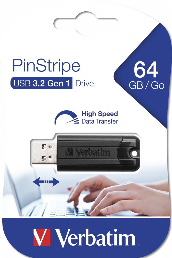 PinStripe USB-drev USB 3.2 Gen 1 - 64 GB