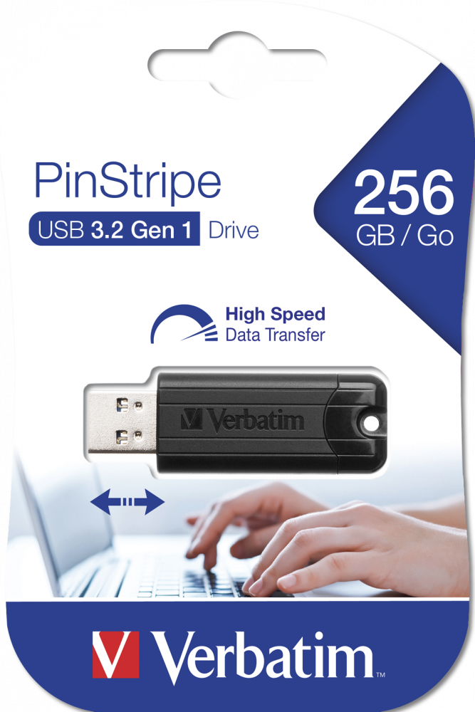 PinStripe USB Drive USB 3.2 Gen 1 - 256GB