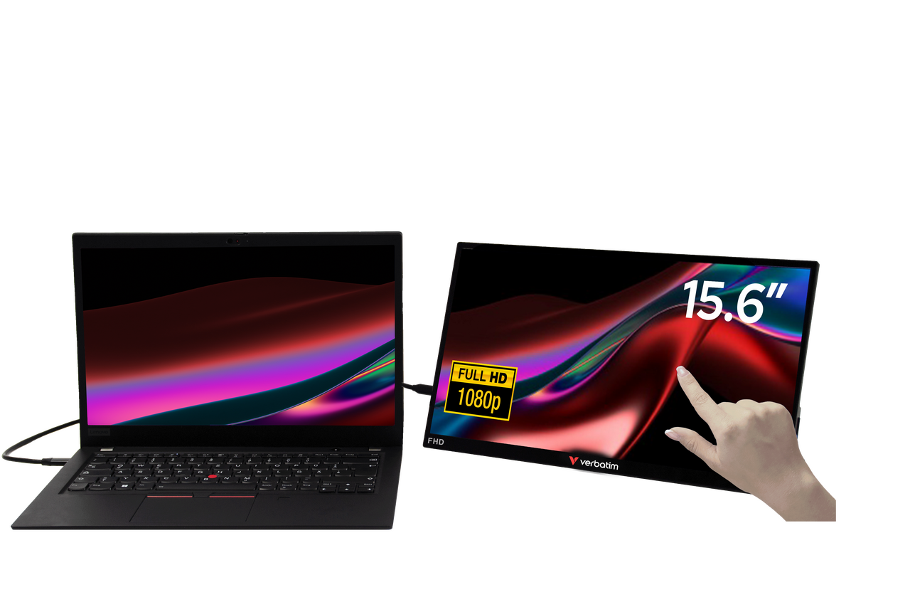Bærbar touchscreen-skærm ALU 15,6” Full HD 1080p – PMT-15