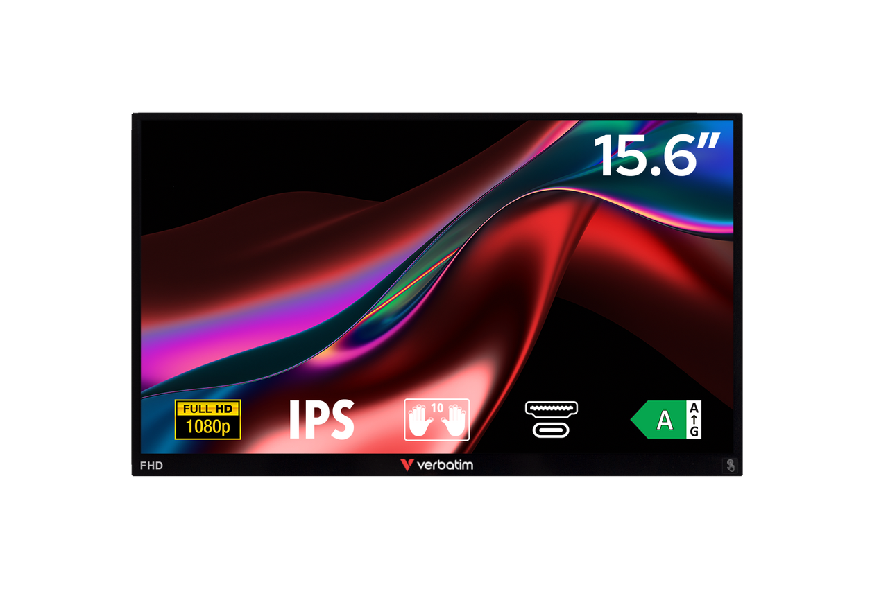 Portable Touchscreen Monitor ALU 15.6” Full HD 1080p – PMT-15