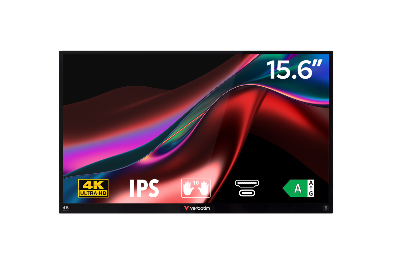 Bærbar touchscreen-skærm ALU 15,6" Ultra HD 4K