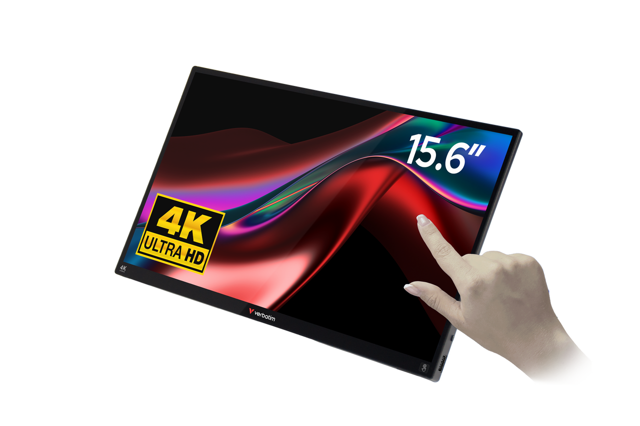 Bærbar touchscreen-skærm ALU 15,6" Ultra HD 4K