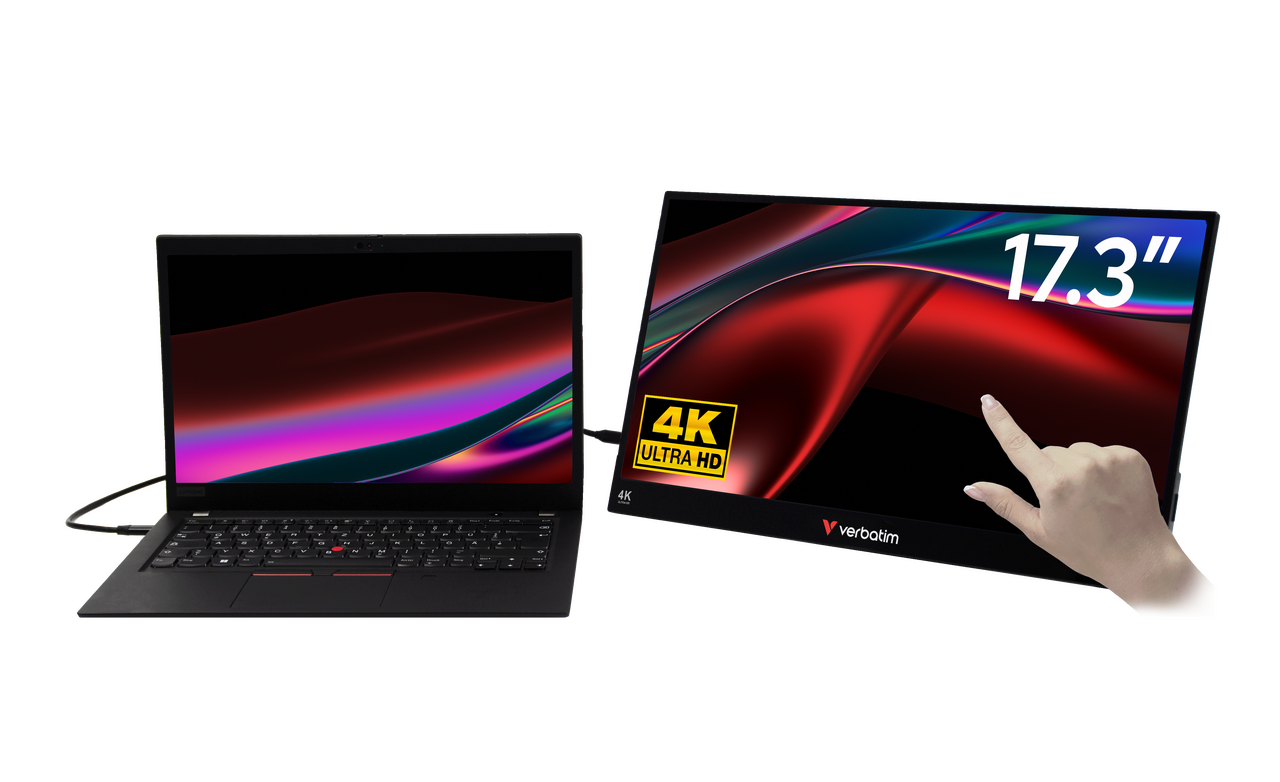 Přenosný dotykový monitor ALU 17,3" Ultra HD 4K