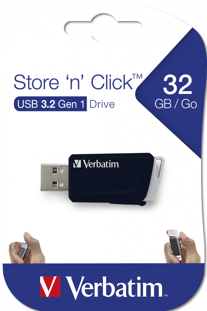 Store ’n’ Click USB-minne 32 GB, svart