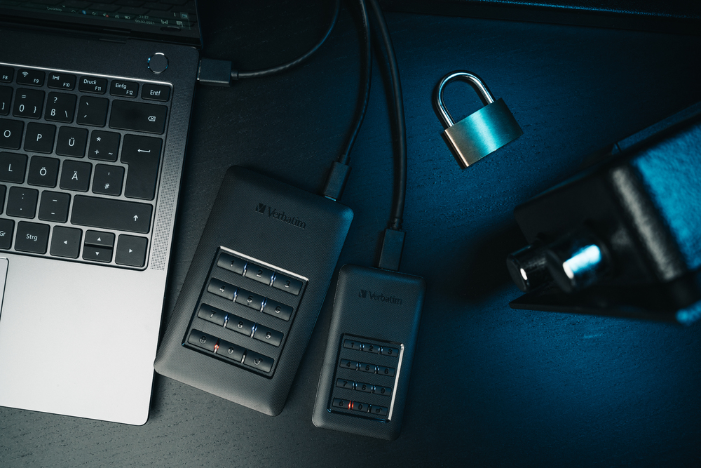Disco duro portátil y seguro Store ‘n’ Go de 2 TB con teclado