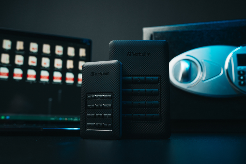 Store 'n' Go Secure Portable HDD with Keypad Access 1TB | Verbatim