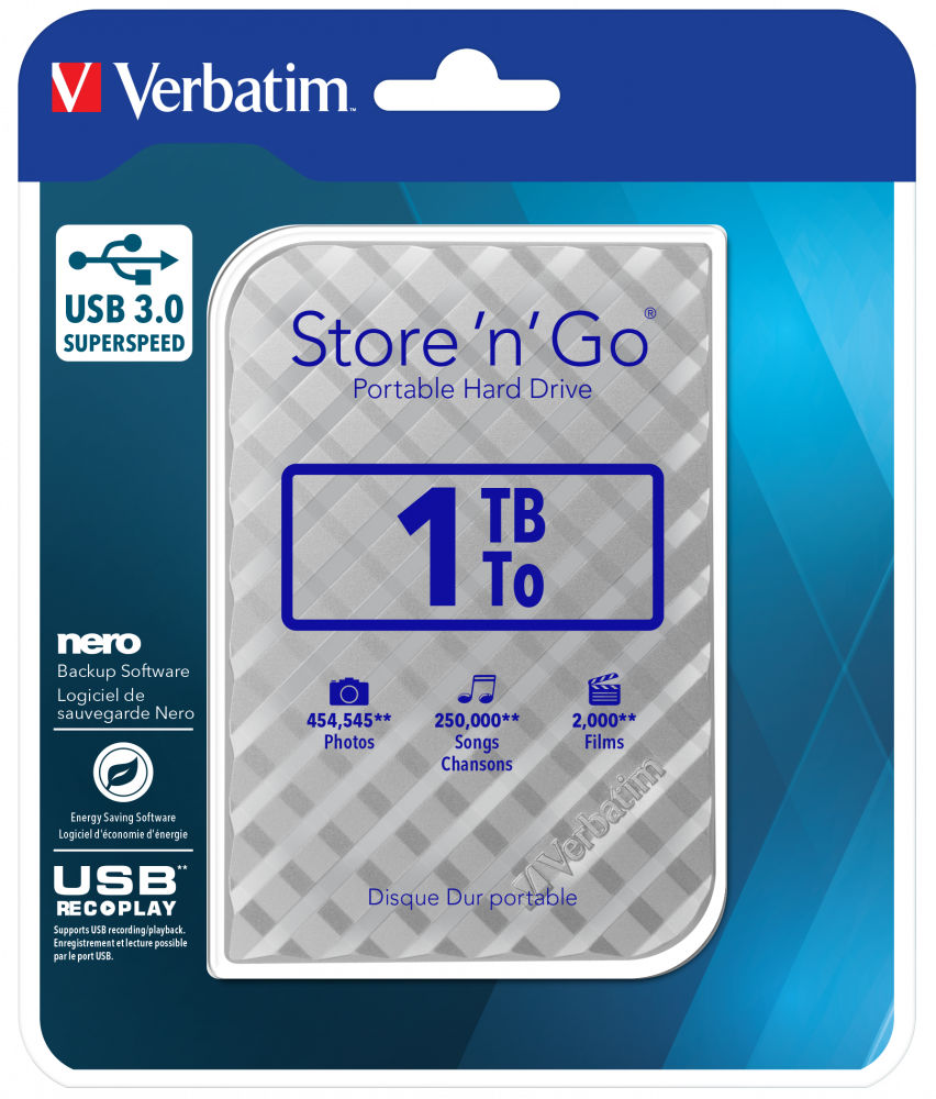 Внешний жесткий диск Store 'n' Go USB 3.0, 1 ТБ