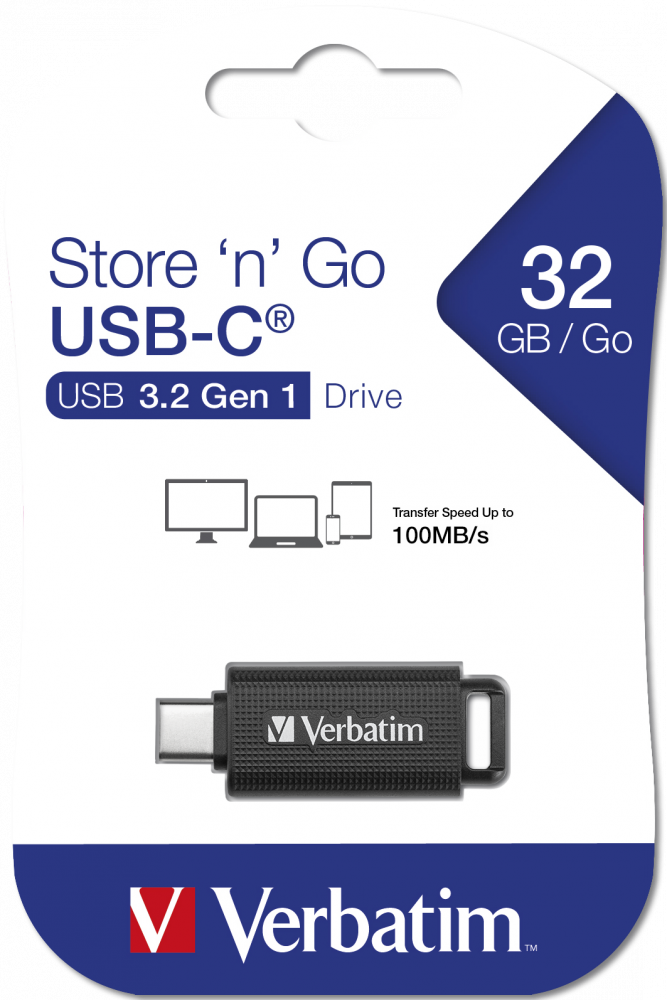 Store 'n' Go USB-C® Флэш-накопитель емкостью 32 ГБ