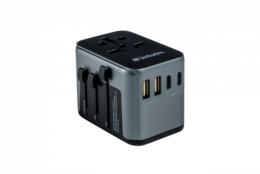 Universell reseadapter med 3 x USB-C, 2 x USB-A-portar
