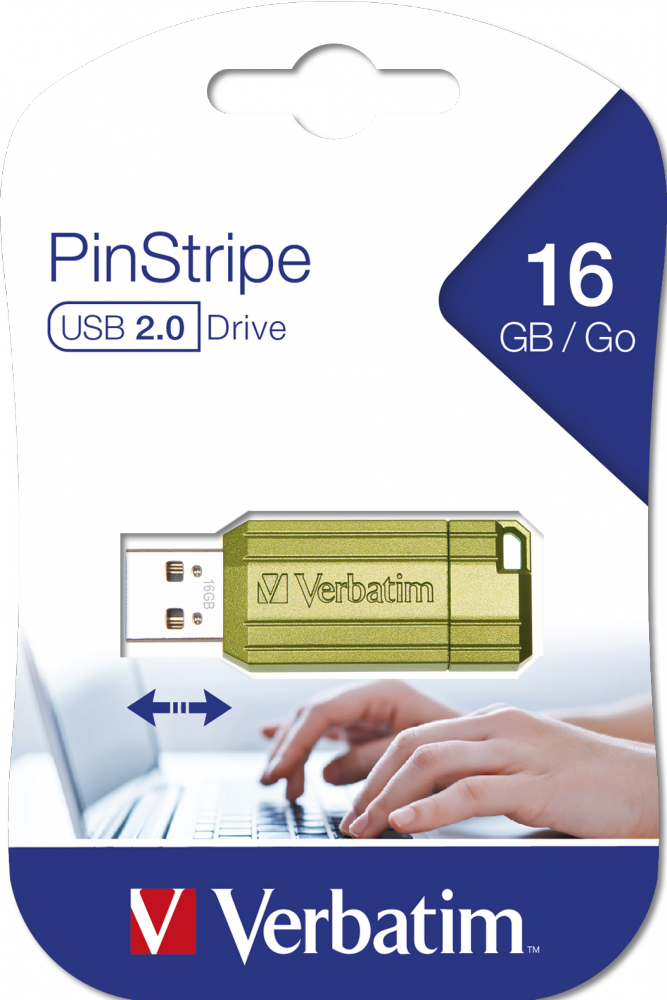 Jednotka PinStripe USB 16 GB eukalyptově zelená