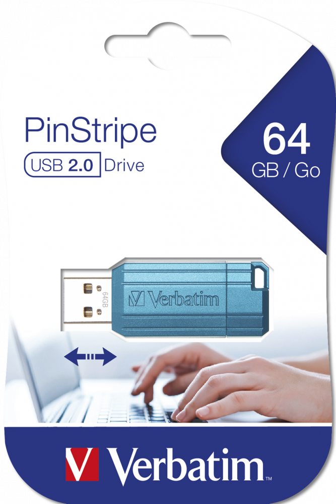 PinStripe USB pogon 64GB karipsko plavi