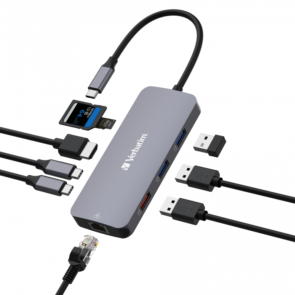 USB-C Pro Multiport Hub CMH-09: 9 Anschlüsse