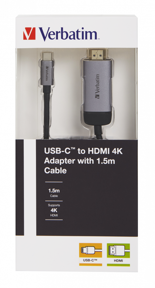 USB-C™ til HDMI 4K-adapter med 1,5 m kabel