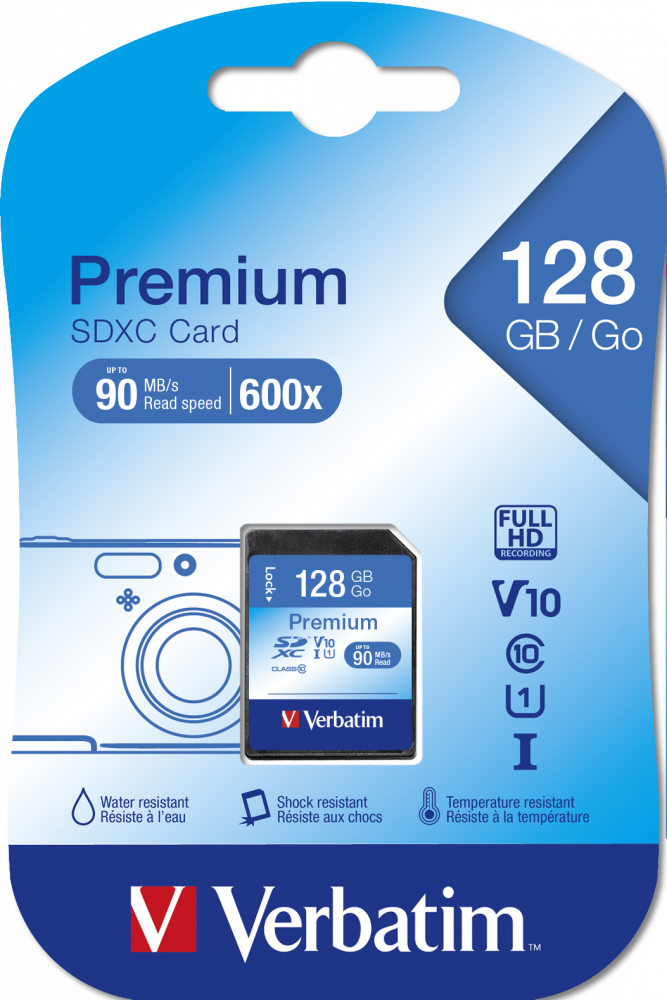 Tarjetas de memoria Premium U1 SDHC de 128 GB