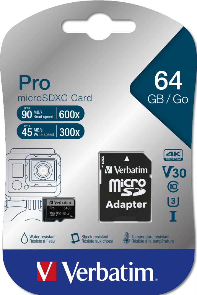 Pro U3 64GB Micro SDXC Card