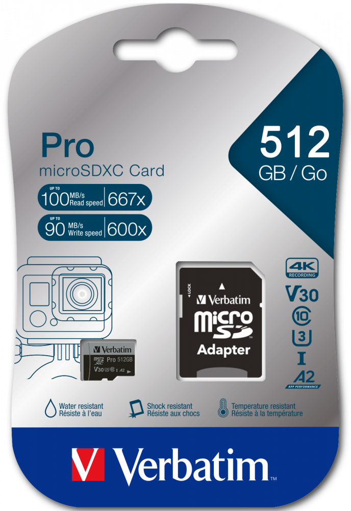 Pro U3 512GB Micro SDXC Karte