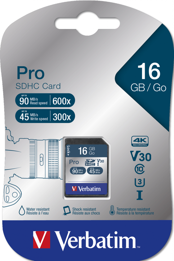 Pro U3 16GB Micro SDHC Card